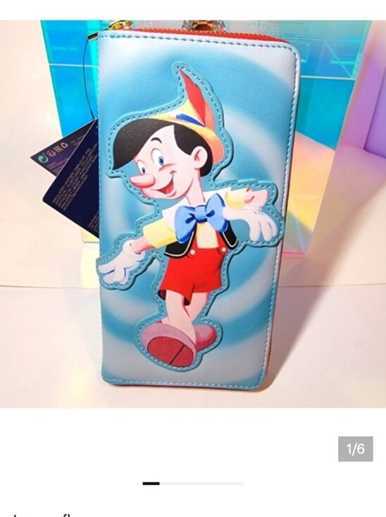 Loungefly Accessories - Loungefly Pinocchio Blue Character Wallet